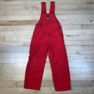 Vintage Oshkosh B'gosh Vestbak 5 Boy’s Overalls Red Made In USA - Picture 1 of 6