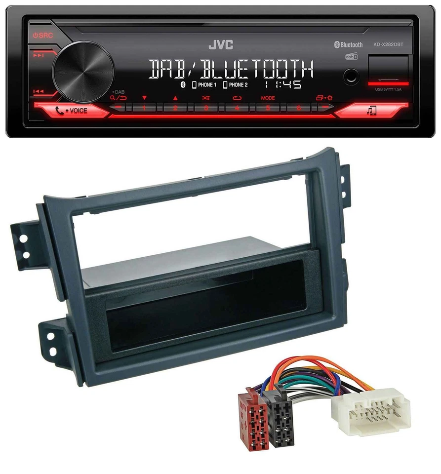 JVC Bluetooth USB DAB MP3 Autoradio für Opel Agila B 2008-2014 Suzuki Splash - Bild 1 von 4
