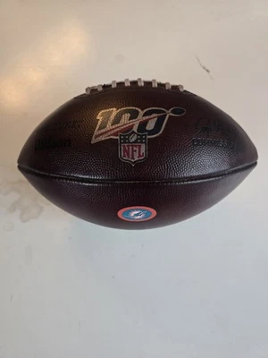 Wilson NFL 100yr Dolphins Game Prepped Football - Image 1 of 2