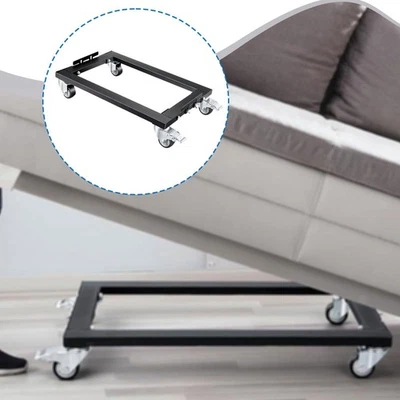 Möbelroller mit Schwenkrollen, , flach - Bild 1 von 4