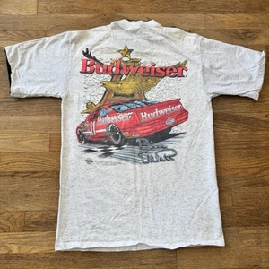 Vintage 1992 Bill Elliott Nascar All Over Budweiser T Shirt Men’s S/M - Picture 1 of 11