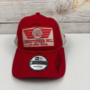Christopher Bell #20 NASCAR Autografiado Joe Gibbs Carreras Camionero Sombrero - Imagen 1 de 10