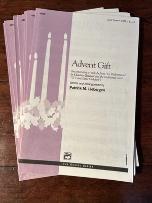 Lot Of 14 Adventure Gift, Advent Choir Anthem, Opt. Flute Solo, Liebergen - Image 1 of 4