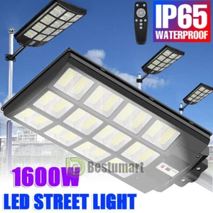 9000000000LM Luces Solares Exterior Lampara Led Luz Light Outdoor Dusk Dawn+Pole - Picture 1 of 133