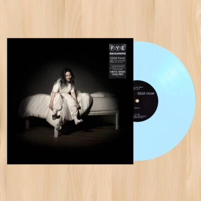 BLUE VINYL----  Billie Eilish WHEN WE ALL FALL ASLEEP WHERE DO WE GO fye LP 0717 - Image 1 of 4