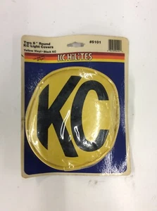 NEW KC HiLites Yellow Vinyl 6" Round Off Road Driving Light Covers SEALED 5101 - Picture 1 of 4