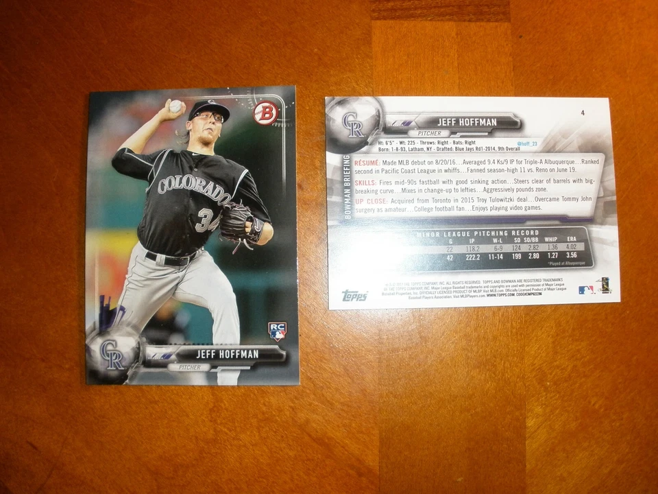 2017 Bowman Baseball Set Break (#1-100).99 Singles-Qty. Discounts- Free Shipping - Image 1 of 1