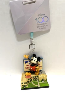 Disney Park Mickey Mouse 100th Anniversary Studio Ornament New - Picture 1 of 7