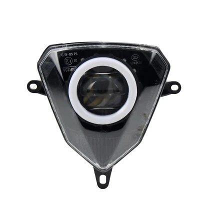 SickMotos Angel Eye V6 Beta 50 125 250 300 430 LED Headlight with E Number - Image 1 of 4