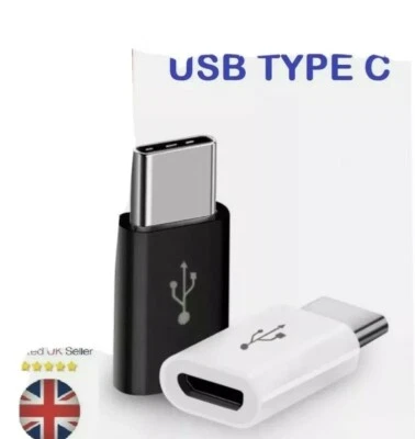 5 x Micro USB Female to Type C Male Converter USB-C Adapter Converter Adapter UK - Image 1 of 4