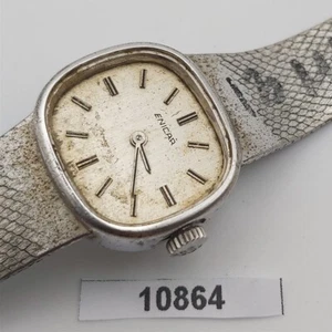 PROJECT TO FIX ENICAR STEEL MESH BAND LADIES EU SHIP MANUAL WIND WATCH 10864 - Picture 1 of 5