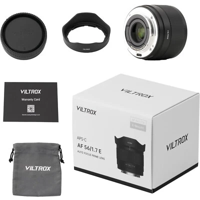 VILTROX AF 56mm F1.7 APS-C Auto Focus Lens for Sony E-Mount Mirrorless Cameras