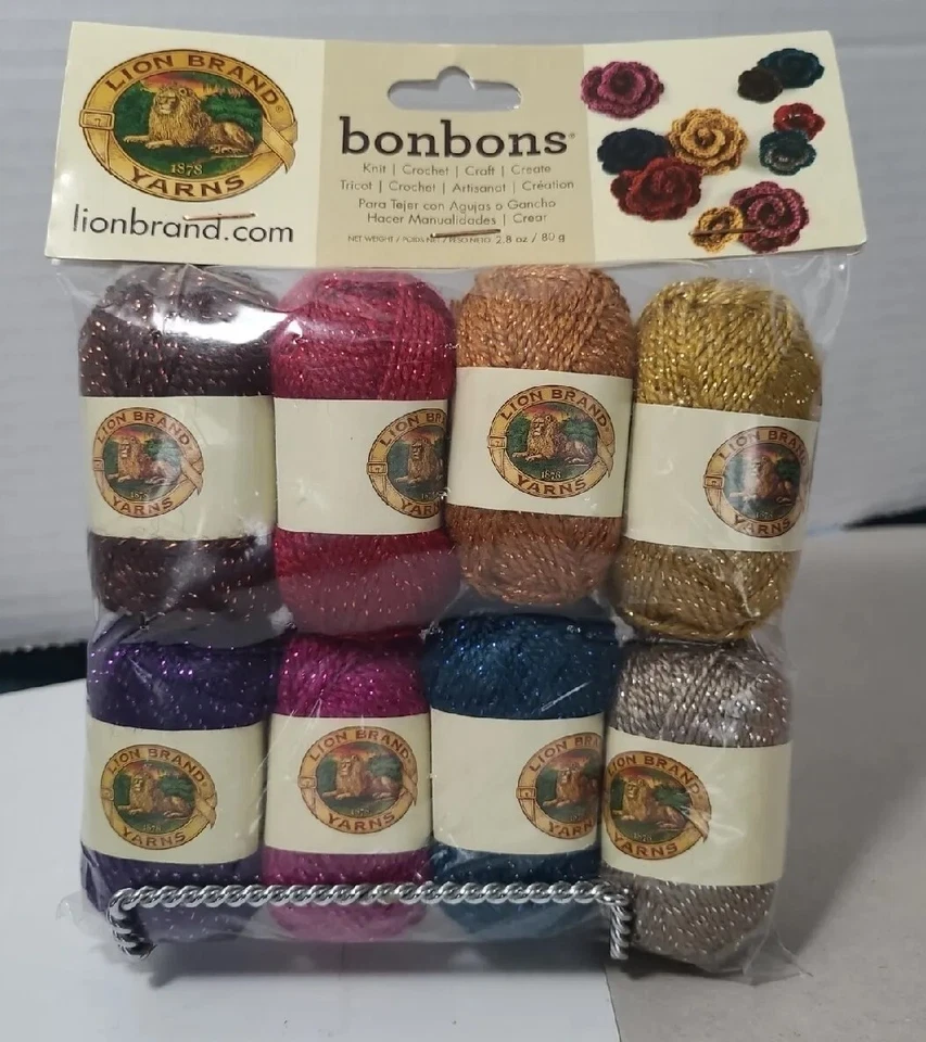 Lion BRAND Bonbons Yarn 8pcs Party