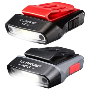 Paquete de 2 Gorra KLARUS HC3 Sombrero Visera Luz Sensor de Movimiento LED Faro Recargable - Imagen 1 de 13