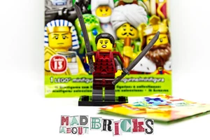 NUEVO Lego Minifigura Minifigura Samurai Serie 13 Completo con Soporte + Accesorios Col... - Imagen 1 de 5