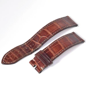 Rolex Cellini Brown Alligator Leather Watch Strap 19mm – 18mm Wide Model 335112 - Picture 1 of 12