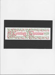 UK Unexploded Bklt. #BK672  "Christmas 1978"  MNH   2 panes of 10  7 & 9p value - Picture 1 of 2