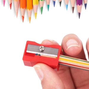 1Piece Stationery Pencil Sharpener Single Hole Plastic Sharpener, - Picture 1 of 12