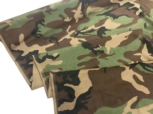 Camouflage Corduroy Fabric Army Camo Cotton Cord Dungaree Dressmaking Material - Picture 1 of 8