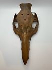 TIMOR CARVED PIG SKULL 9" EARLY 1900S