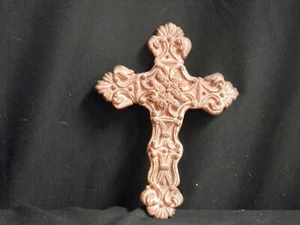Wall Hanging Cross approx. 7" x 5" 2004 Intercontinental Art Inc. Compton Ca - Picture 1 of 5