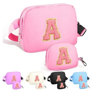Fanny Pack for Girls Crossbody Bags with Initial Letter Patch Cute Stuff for ... - Picture 1 of 9