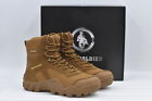 Mens Free Soldier 5.12 Inch Suede Leather Waterproof Hunting Boots in Brown, 11W