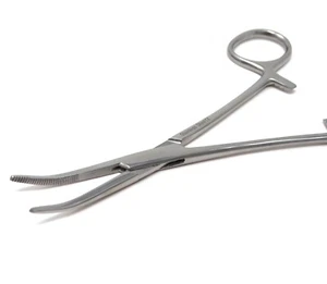 Kelly emostato pinze di bloccaggio curve 5,5" strumenti chirurgici acciaio inox - Foto 1 di 7