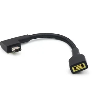 DC Tip Slim Square Female to 3 Pin Power Plug Adapter Converter Cable for Razer - Afbeelding 1 van 10