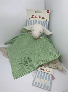 Käthe Kruse Schlenker Stofftier Grün Schmusetuch Schaf Vichy Kariert Karo Lamm - Bild 1 von 5