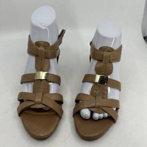 SOFFT Morandy ll Gladiator-Sandalen Größe 5 braun Leder Reißverschluss hinten flach offene Zehenpartie - Bild 1 von 7