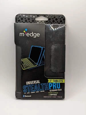 m-edge Universal Stealth Pro Keyboard Cover For 7" Tablets, New - Image 1 of 4