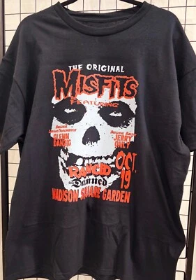 Misfits (Original) & Rancid MSG NYC Concert Cotton T -Shirt XL - Image 1 of 2