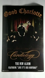 GOOD CHARLOTTE CARDIOLOGY DOUBLE SIDED BAND PROMO 11x17 MOVIE POSTER - Picture 1 of 2