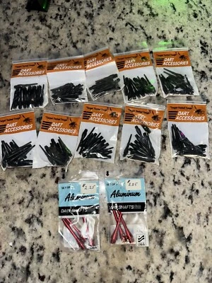 Eje de dardo de aluminio rojo Dart World de colección 2 BA (2 paquetes de 3) 10 docenas de puntas blandas Foto 1 de 4