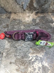 Kong Dog Rope Collar Size XL Reflective Purple with D Ring Stitching - Picture 1 of 6