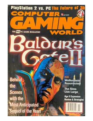 COMPUTER GAMING WORLD #196 November 2000 Bauldur's Gate 2 II Sims w/Poster - Image 1 of 2
