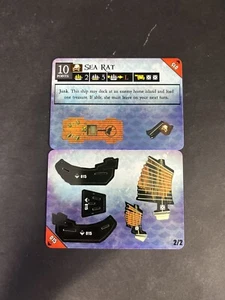 WizKids Pirates at Ocean's Edge #015 Sea Rat (Common) Unpunched Ship Collectible - Picture 1 of 2