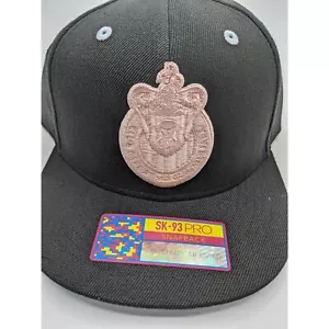 Fan Ink C.D. Chivas Guadalajara Snapback Hat Black, Pink Logo, One Size Unisex - Picture 1 of 3