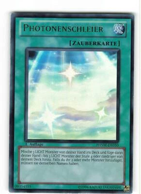 Yugioh PHOTONENSCHLEIER , phsw-de050 Ultra Rare deutsch Near Mint 1. Auflage - Bild 1 von 2
