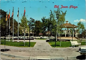 Old Town Plaza Albuquerque New Mexico Continental Postcard - Picture 1 of 2
