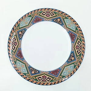 Christopher Stuart Optima La Brea China Chop Plate Southwest VTG FLAW - Picture 1 of 5
