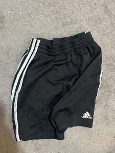 Adidas Youth Boy’s Black Athletic Shorts Size Large 14/16 - Picture 1 of 3