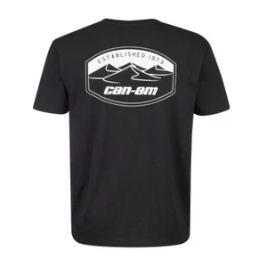 Men's Can Am Decal'd Dunes Black Tee T-Shirt Size S M L XL 2XL P/N 286783 - Picture 1 of 3