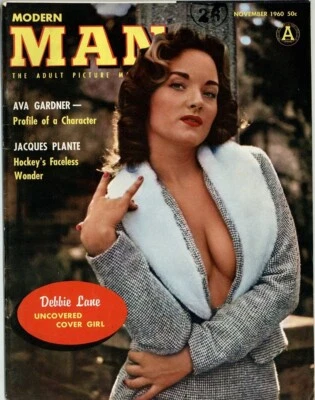 Modern Man 1960 Debbie Lane, Ava Gardner 60pgs Glamorous Pinup Magazine M33003 - Image 1 of 4