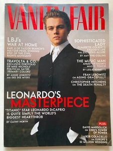 LEONARDO DICAPRIO January 1998 VANITY FAIR Magazine CLAUDETTE COLBERT / TRAVOLTA - Picture 1 of 1