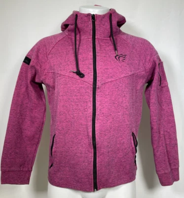 Active Faith Sports Pink Full Zip Performance Fleece Hoodie Men's LARGE - Image 1 of 4