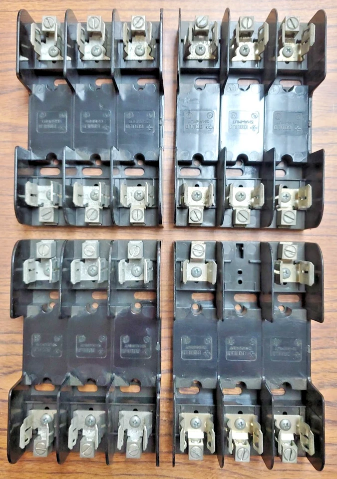 (4-PCS) GOULD SHAWMUT 60603 Fuse Holder 60 Amp 600Vac Class H/K (CX24C) - Image 1 of 4