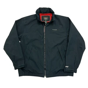 L.L. Bean Windstopper Windbreaker Jacket Blue Mens L Hooded Full Zip - Picture 1 of 16