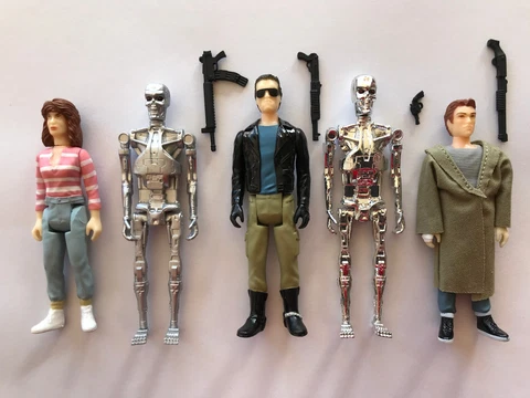 Super7 ReAction Terminator Lot of 5 - Sarah Connor T800 Endoskeleton Kyle Reese Cover